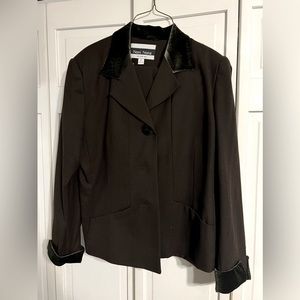 noni nona business blazer suit skirt. size 12 100% pure wool